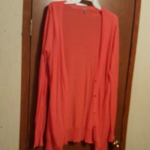Charlotte Russe Coral Cardigan